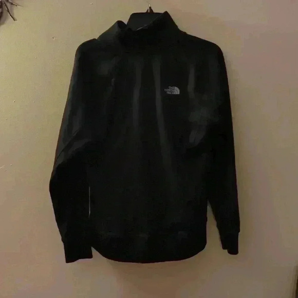 The North Face heavy zip up sweatshirt, black, large - Picture 6 of 8